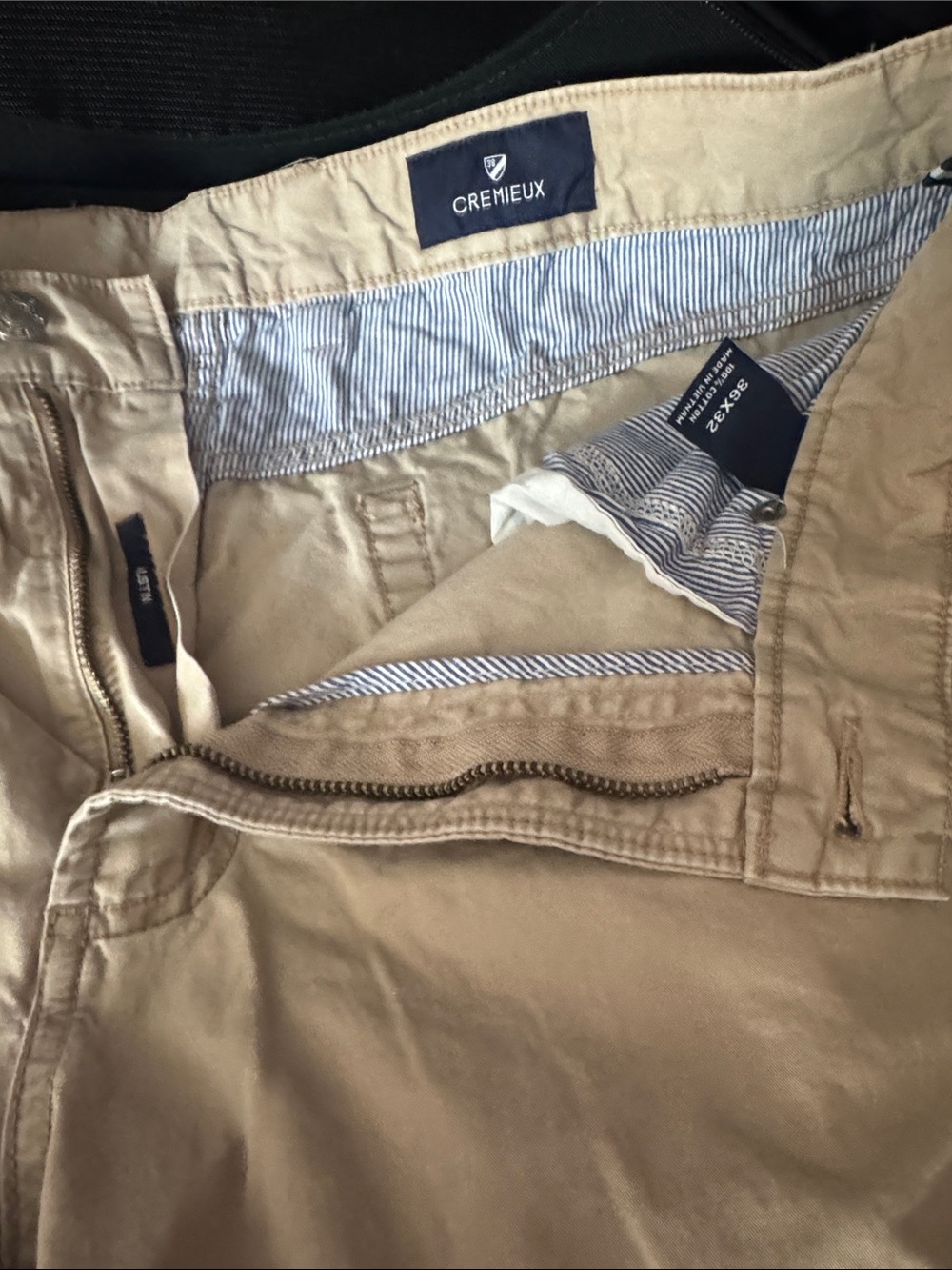 Daniel Cremieux Tan Cotton Chino Trousers Men's 36x32